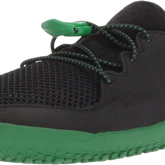 Vivobarefoot Kid's Primus Mesh Shoes, Black/Green, 30 EU - Picture 3 of 8
